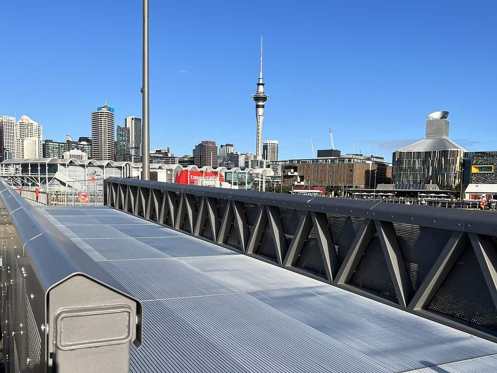 America's Cup Metal Pedestrian Bridge - Auckland